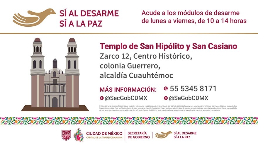 Sí al desarme, sí a la paz