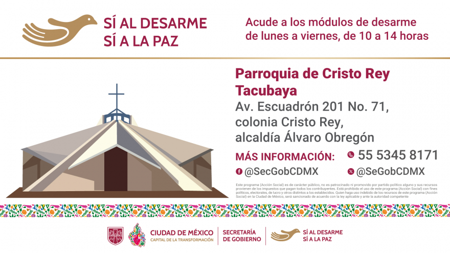 Sí al desarme, sí a la paz
