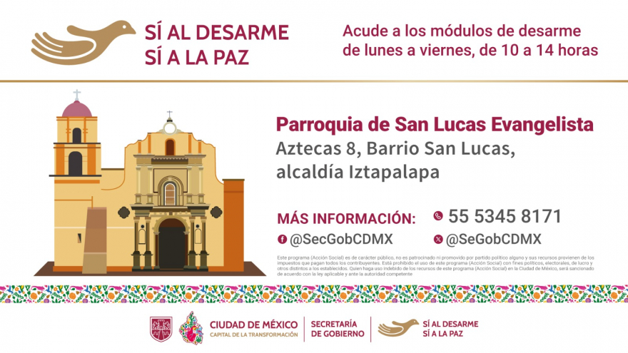 Sí al desarme, sí a la paz